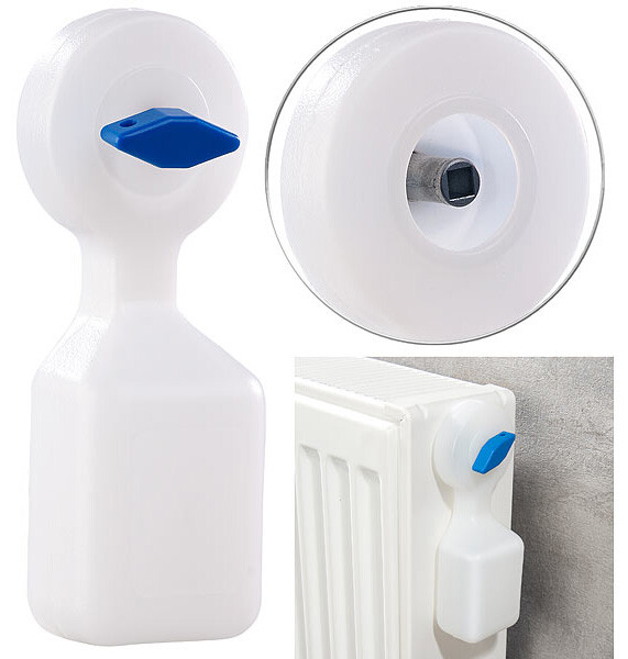 Purgeur d'air manuel pour radiateur avec récipient intégré, 120 ml |  Accessoires de chauffage 