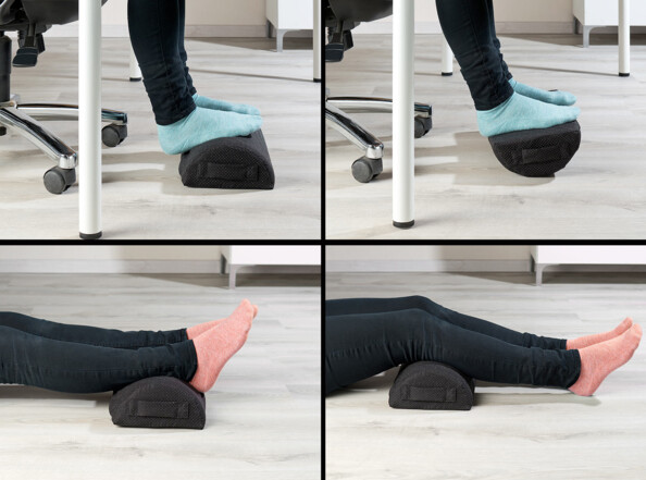 repose pied 4 positions pour assise et couché confort des jambes