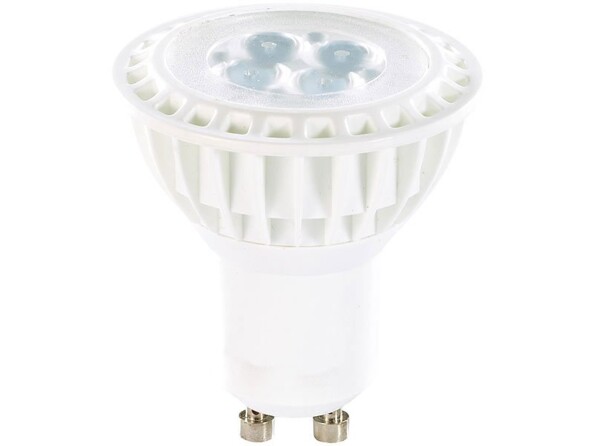 10 Spots à LED High-Power, GU10, 5 W - blanc chaud