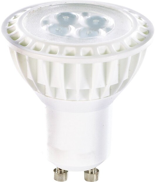 10 Spots à LED High-Power, GU10, 5 W - blanc