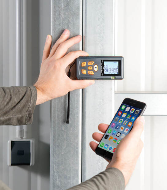 Télémètre laser connecté avec bluetooth et écran LCD (Reconditionné)