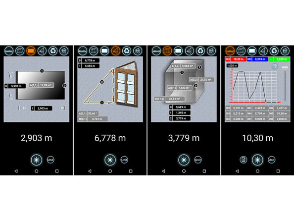 Télémètre laser connecté avec bluetooth et écran LCD (Reconditionné)