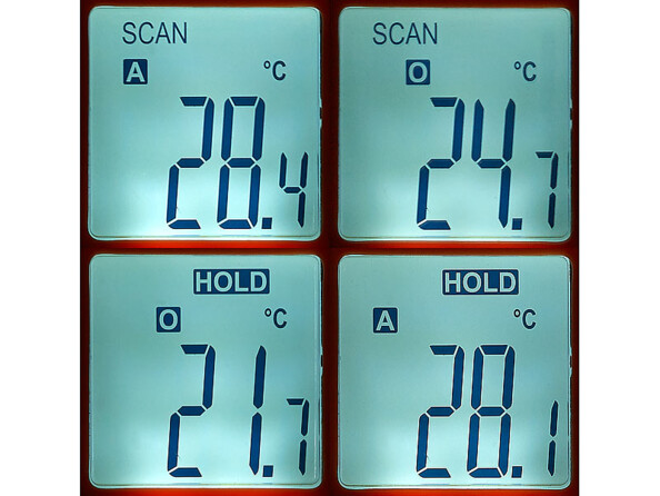 Bluetooth : traitement des mesures par application et visualisation sur appareil mobile Android ou iOS Bluetooth : traitement des mesures par application et visualisation sur appareil mobile Android ou iOS pour ce thermomètre IR