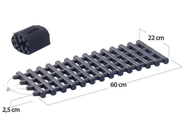 2 bandes de désenlisement avec sac de transport - 60 x 22 cm