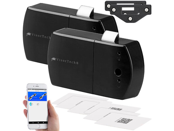 2 serrures automatiques connectées avec clés RFID