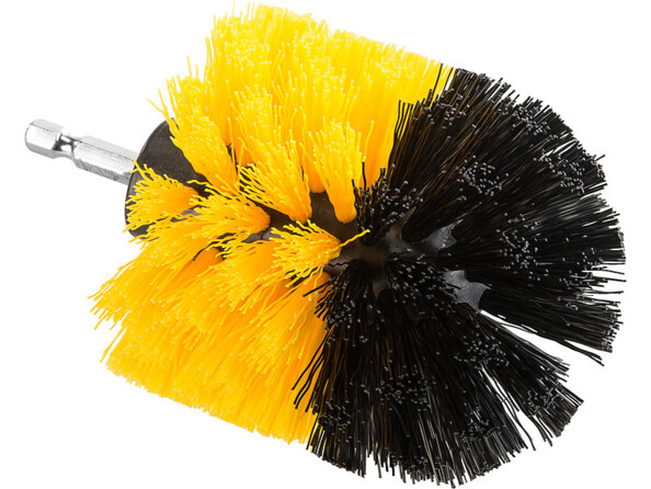 Embout brosse type balai WC avec poils doux bicolores