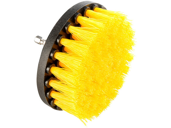 Brosse rotative ronde 120 x 75 mm en polypropylène (plastique)