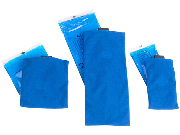 6 compresses chaudes/froides avec 3 housses à scratch