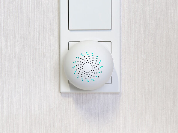 Alarme RC-200.mhz de la marque VisorTech à brancher sur secteur.