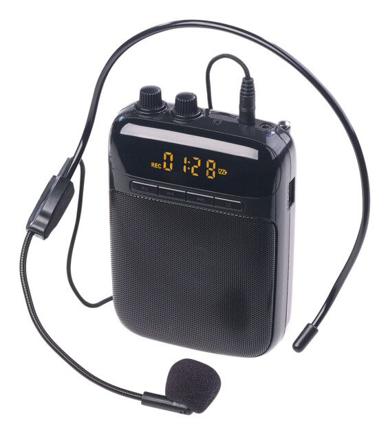 amplificateur de voix pour enseignants et présentation professionnelle avec antenne fm et lecteur mp3 auvisio