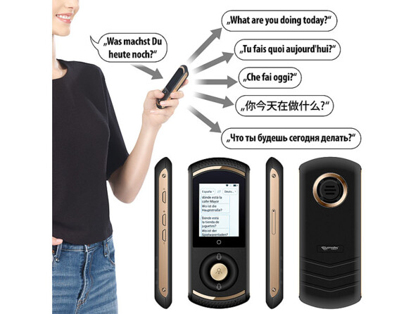 Exemple d'utilisation de l'appareil de traduction TTL-75.