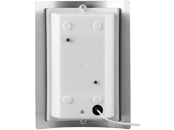 Applique murale argentée 10 W vue de dos.