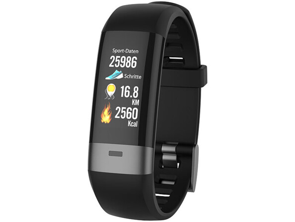 Bracelet fitness avec bluetooth, cardiofréquencemètre, tensiomètre "FBT-85"