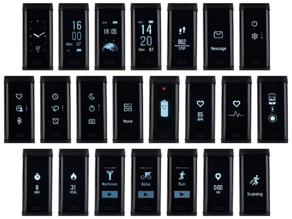 Bracelet fitness avec écran XL "FBT-110.HR"