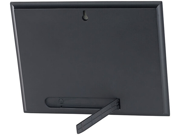 cadre photo numérique imitation cadre papier avec fixation murale et pied support à poser