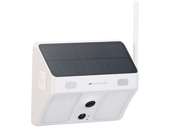 Caméra Full HD VisorTech IPC-780.solar modèle blanc.