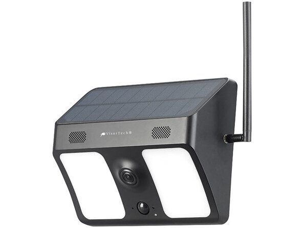 Caméra connectée avec cellule solaire et projecteur LED IPC-780.solar - Noir