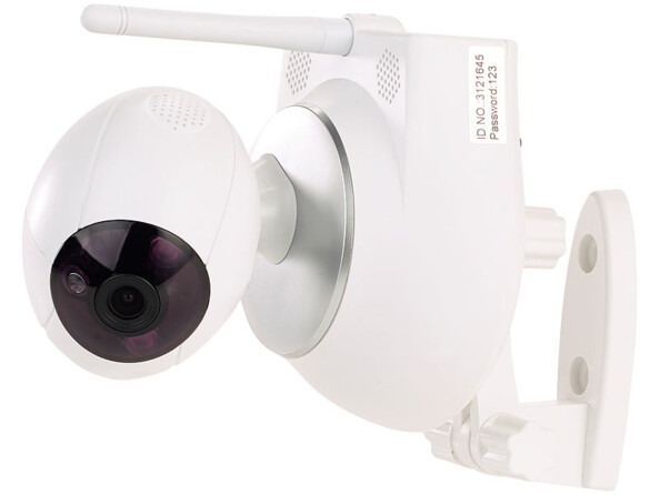 camera de surveilllance sans fil ipc280 7links avec support fixation murate et tete orientable