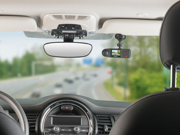 Caméra embarquée Full HD 360° MDV-5500.dual Navgear. Mise en situation.