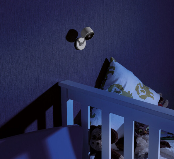 Caméra IP Full HD avec détection de mouvement & vision nocturne infrarouge, compatible avec Echo Sho