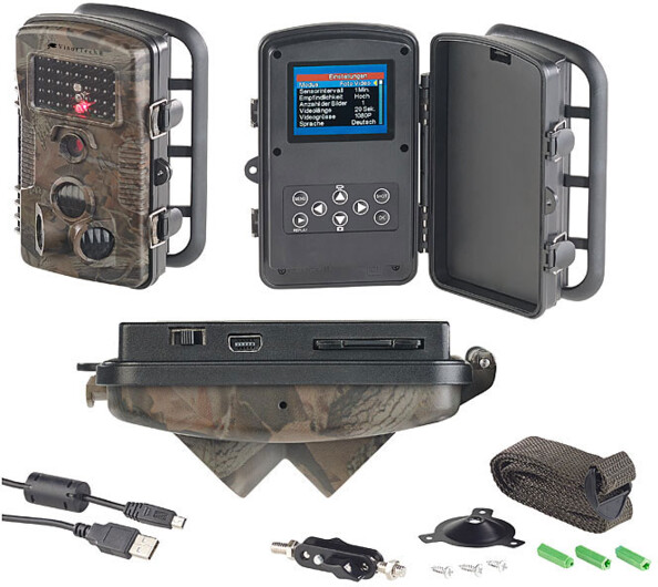 Caméra nature Full HD avec détecteur de mouvement PIR et vision nocturne WK-580