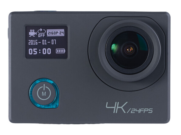 actioncam 4k uhd 24 fps avec ecran de controle frontal auvisio