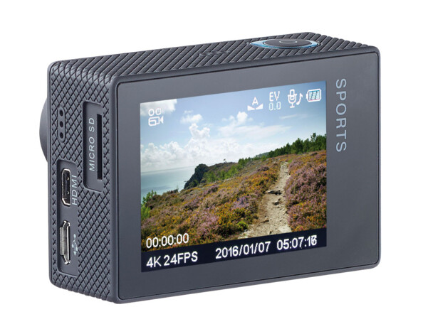 camera sport auvisio 4k nx4292 avec grand ecran lcd 2"
