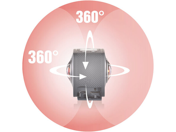 Caméra sport Full HD à 2 objectifs pour vidéos VR 360° "DV-1936.wifi"