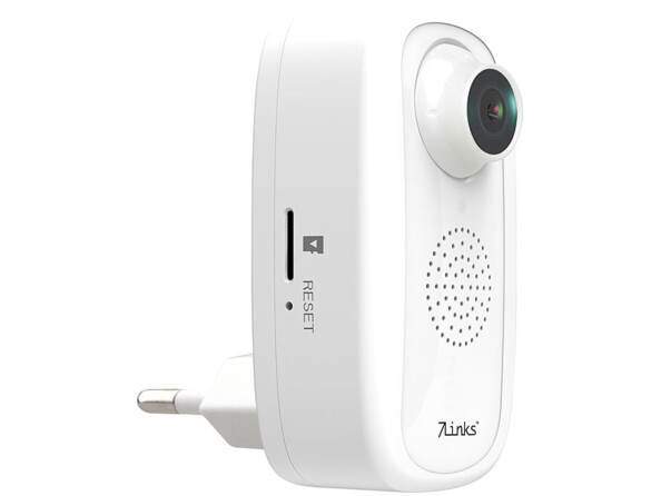 Mini caméra de surveillance Full HD modèle IPC-250.fhd vue de côté gauche.