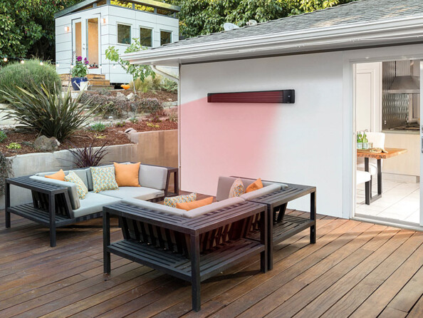 Chauffage radiant infrarouge 3200W Sur un mur