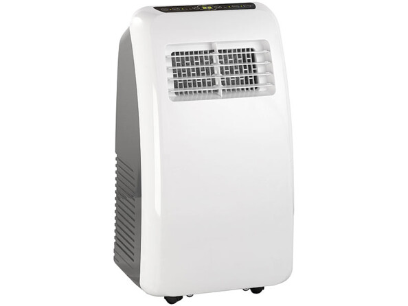Climatiseur mobile monobloc et déshumidificateur 5000 BTU/h 2050 W. Avec roulettes