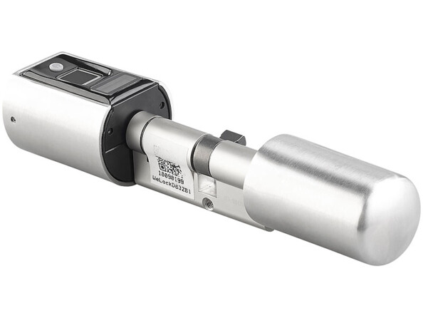 Cylindre de porte électronique Basic VisorTech. Ouverture par empreinte digitale