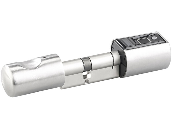 Cylindre de porte électronique Basic VisorTech. Vue de côté.