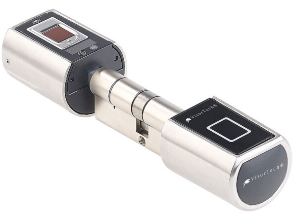 Cylindre de porte électronique à lecteur d'empreinte et application TSZ-600.fp. Coté bluetooth