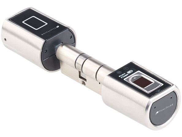 Cylindre de porte électronique à lecteur d'empreinte et application TSZ-600.fp. Capteur d'empreintes