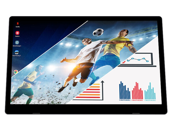 Écran nomade 15,6" Auvisio vu de face.