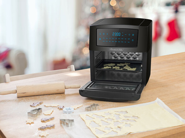 Friteuse à air chaud HF-400 en train de prepare des bredelesr