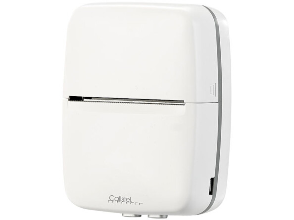 Mini imprimante thermique TD-100.app. Rouleau d'impression sans BPA : longueur 8m, largeur d'impression 57 mm
