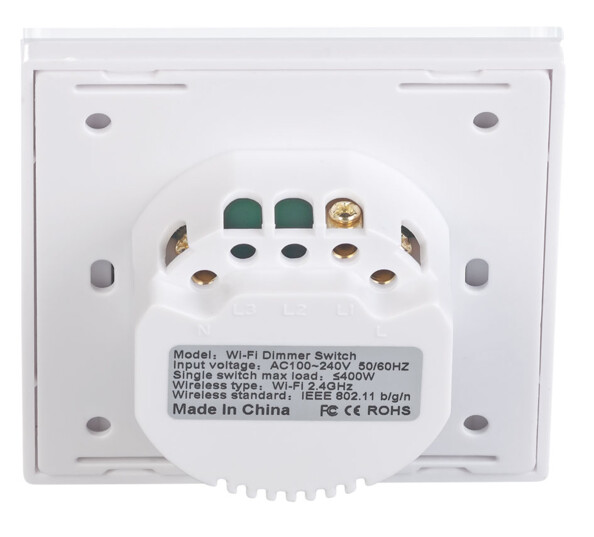 2 interrupteurs tactiles connectés avec fonction variateur LHC