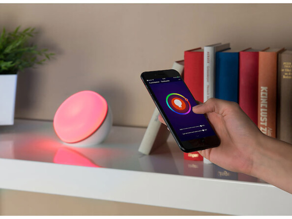 Lampe d'ambiance connectée LED compatible Alexa / Google Assistant