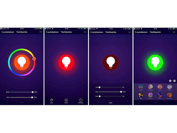 Lampe d'ambiance connectée LED compatible Alexa / Google Assistant