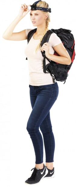 Lampe frontale outdoor à LED avec caméra Full HD intégrée, IP44