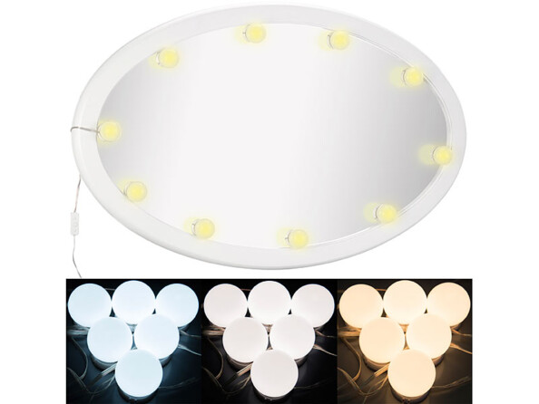 Lampes pour miroir "Hollywood" à intensité variable