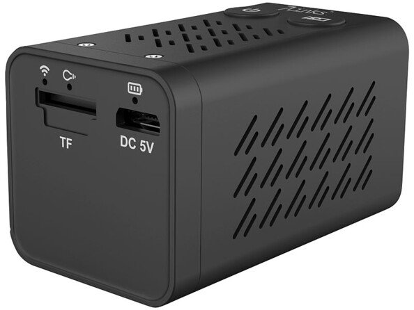 Mini caméra IP de suirveillance connectée vue de derrière