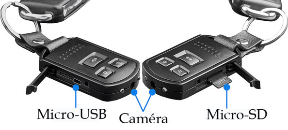 BOitier ouverture electronique voiture avec caméra espion