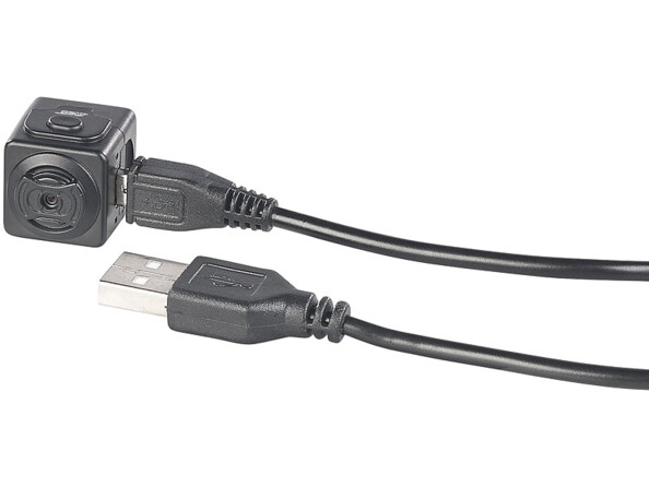 Mini caméra HD DV-705.cube Somikon. câble Micro-USB de charge