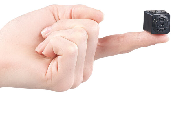 Mini caméra HD DV-705.cube Somikon. Mise en situation