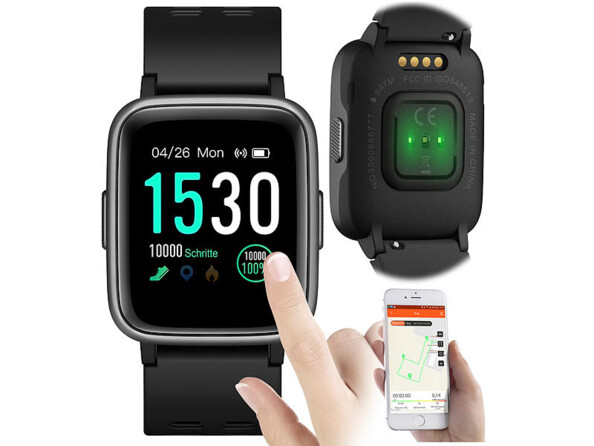 Montre connectée tactile avec cardiofréquencemètre et bluetooth SW-260.hr