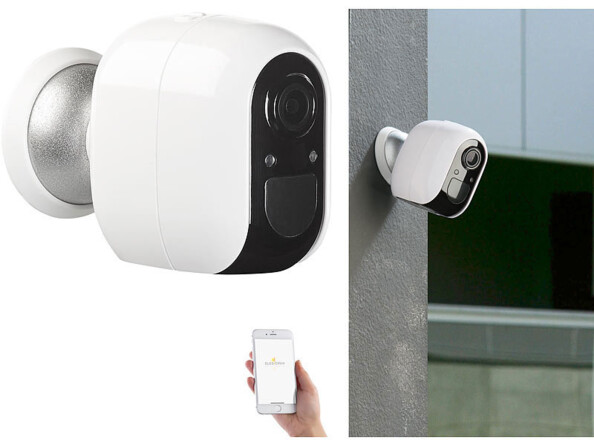 Pack de 3 caméras de surveillance IP Full HD connectées IPC-480