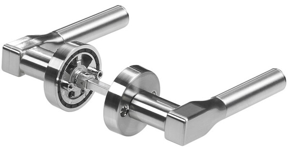 2 poignées de porte électroniques avec lecteur d'empreintes digitales TSZ-450.l